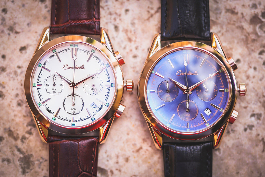 White & Blue S2 Leather Strap Gift Set