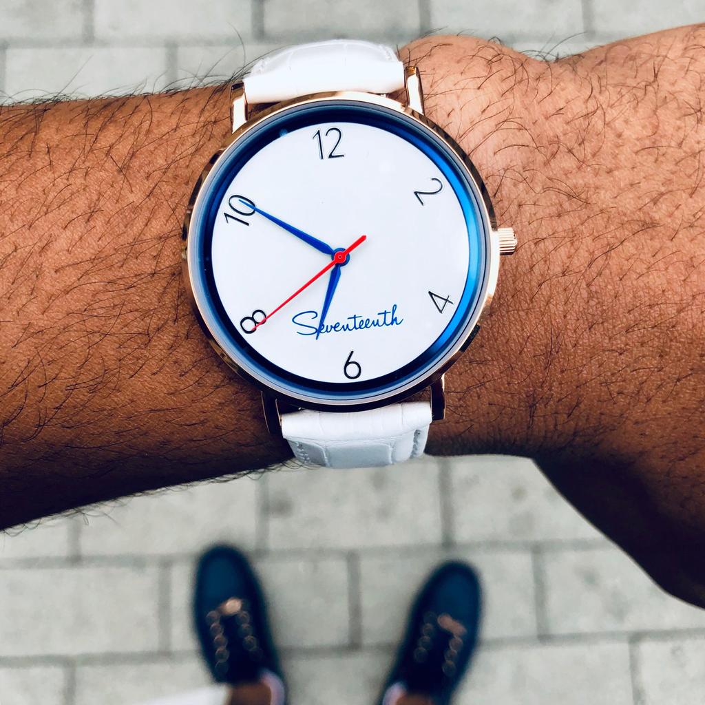 A White Leather Strap Muse